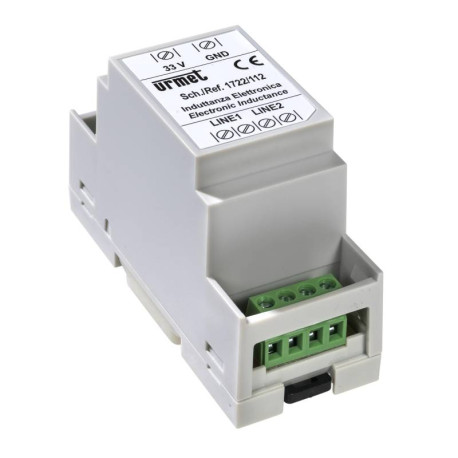 Coupleur bus pour kit mininote Urmet - 2 fils - Montage rail DIN