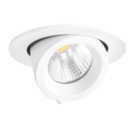 Downlight RANDY 4 Aric - Ø188mm - Basculant - 41W - 3000K - Blanc