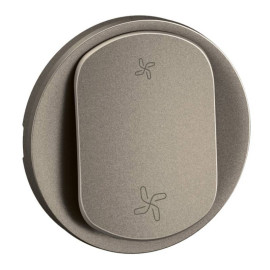 Enjoliveur pour commande VMC Céliane Legrand - 2 Vitesses - Titanium