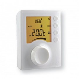 Thermostat d'ambiance électronique filaire Tybox 31 à molette pour chaudière ou PAC non réversible