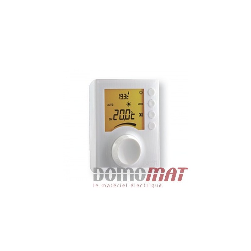 Thermostat programmable filaire pour chaudière ou PAC non réversible piles  TYBOX 117 DELTA DORE 6053005