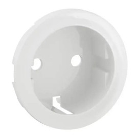 Enjoliveur Céliane pour prise 2P+T schuko Legrand - Blanc