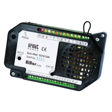Digitalisateur BIBUS pour 18 touches d’appel Urmet - Micro + HP amplifié - Plastique - Noir