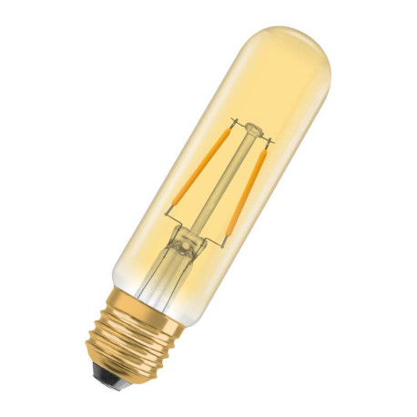 Ampoule filament LED 1906 Tubular 20 Osram - E27 - 2.5W - 200Lm - 2000K - Doré
