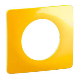 Plaque de finition Céliane Legrand - 1 poste - Jaune Safran