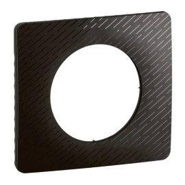 Plaque de finition Céliane Legrand - 1 poste - Noir Météore