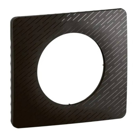Plaque de finition Céliane Legrand - 1 poste - Noir Météore