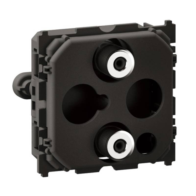 1 x prise RJ11 à montage de câble droit 6 voies non blindée 1 x prise RJ11 à montage de câble droit 6 voies non blindée