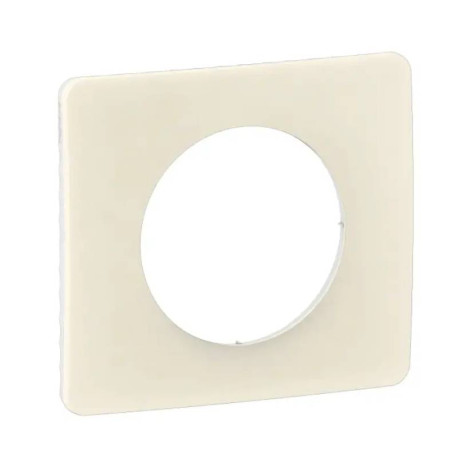 Plaque de finition Céliane Legrand - 1 poste - Blanc amande