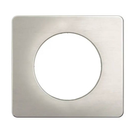 Plaque de finition Céliane Legrand - 1 poste - Alu satiné
