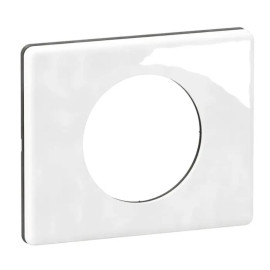 Plaque de finition Céliane Legrand - 1 poste - Porcelaine - Blanc