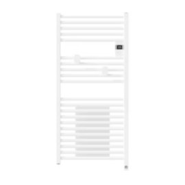 Sèche-serviettes électrique connecté Riva 5 - 500+1000W - Avec soufflerie - Blanc