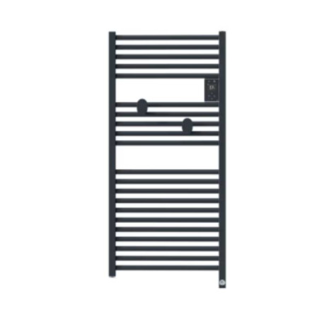 Sèche-serviettes électrique connecté Riva 5 - 500W - Sans soufflerie - Gris ardoise