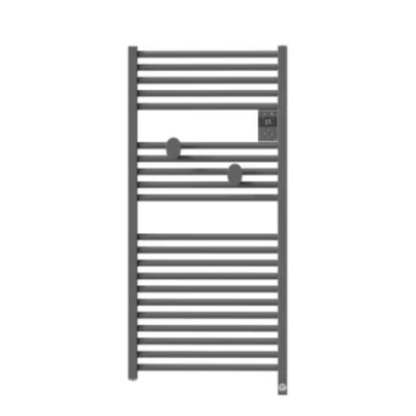Sèche-serviettes électrique connecté Riva 5 - 500W - Sans soufflerie - Gris menhir