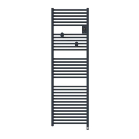 Sèche-serviettes électrique connecté Riva 5 - 750W - Sans soufflerie - Gris ardoise
