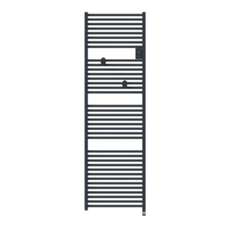 Sèche-serviettes électrique connecté Riva 5 - 1000W - Sans soufflerie - Gris ardoise