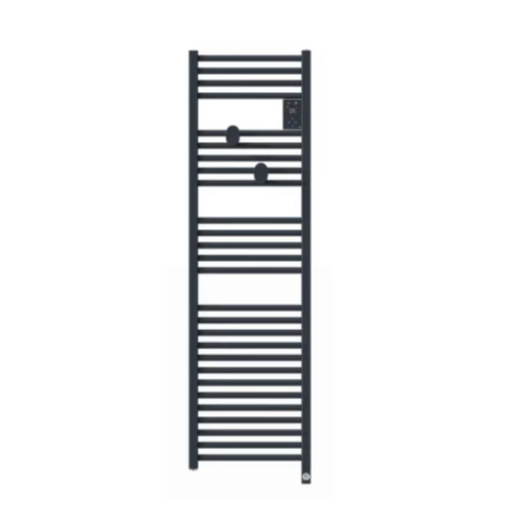 Sèche-serviettes étroit connecté Riva 5 - 500W - Sans soufflerie - Gris ardoise