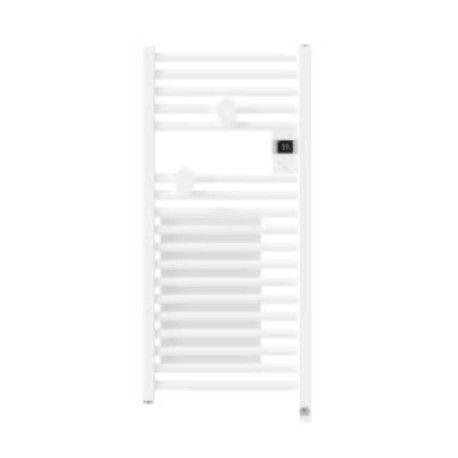 Sèche-serviettes étroit connecté Riva 5 - 300+1000W - Avec soufflerie - Blanc