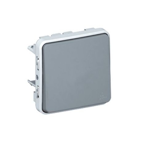 Permutateur Plexo IP55 - Composable saillie ou encastré - Gris