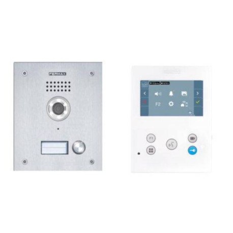 Kit vidéo Wifi Marine VEO-XS Fermax - DUOX PLUS - Écran 4.3” - 1 touche - Blanc