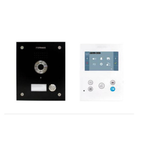 Kit vidéo Wifi Marine VEO-XS Fermax - DUOX PLUS - Écran 4.3” - 1 touche - Noir