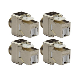 Lot de 4 connecteurs RJ45 Omelcom - Cat.6A STP - Grade 3TV