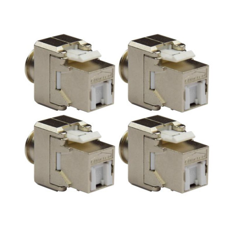 Lot de 4 connecteurs RJ45 Omelcom - Cat.6A STP - Grade 3TV