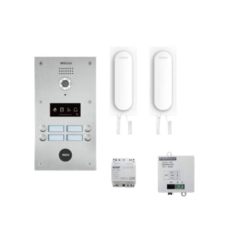 Kit Audio Dial 2 Terminaux Fermax - Technologie Duox Plus - Inox / Blanc
