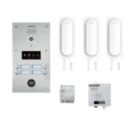 Kit Audio Dial 3 Terminaux Fermax - Technologie Duox Plus - Inox / Blanc