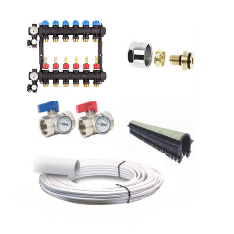 Kit plancher chauffant Multicouche 80/90m² John Guest Underfloor