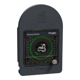 Prise 2P+T renforcée Mureva EVlink Schneider Electric - à clé - Anthracite - IP66 - Saillie