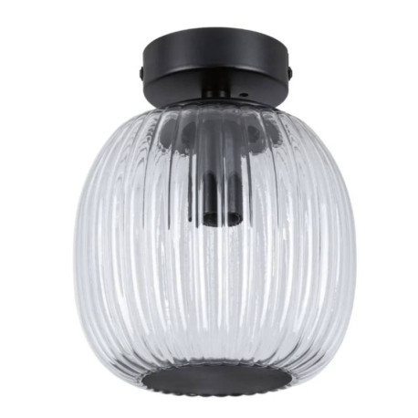 Plafonnier Ruya Paulmann - 20W max - E14 - Dimmable - Noir mat/Verre