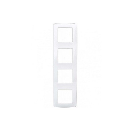 Plaque Esprit - 4 postes horizontaux ou verticaux - Blanc