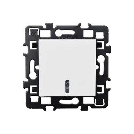 Poussoir à fermeture lumineux ou témoin Esprit 10A - Avec lampe 230V