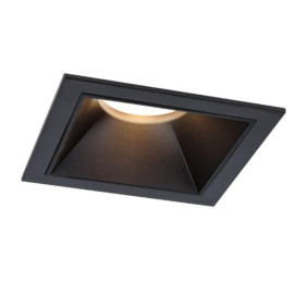 Spot encastré carré Cole Coin Paulmann - Fixe - 6W - 2700K - Noir - Dimmable