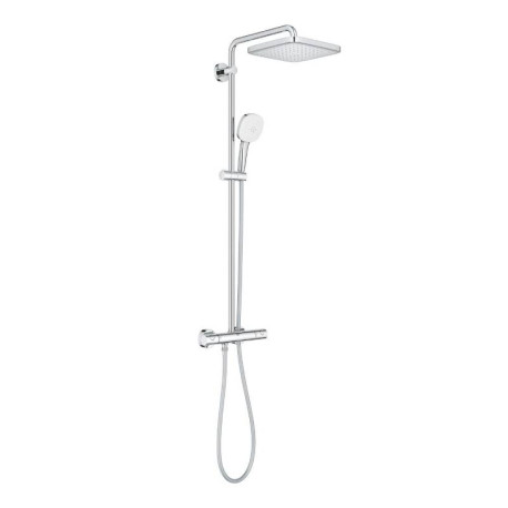 Barre de douche Tempesta 250 Cube Grohe - Avec mitigeur thermostatique - Chrome - Gamme Professionnelle