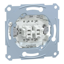 Bouton poussoir double D-Life Schneider Electric - BP NO + BP NO - 10A