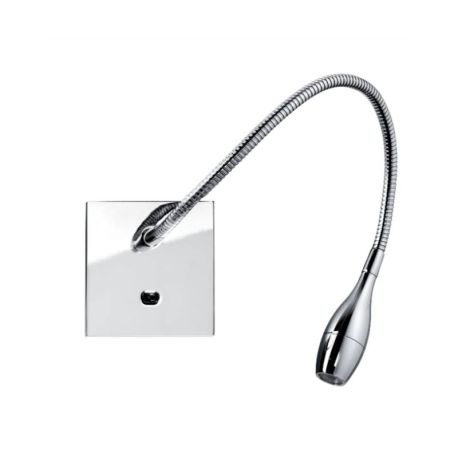 Liseuse LIZA 2 Aric - Version semi-encastrée - Base carrée - 2.3W - 3000K - Chrome