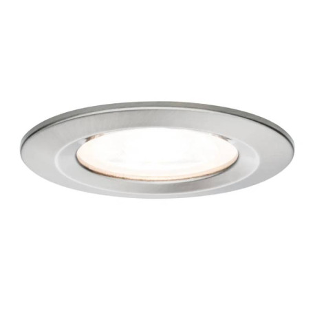 Spot encastré Nova Paulmann - GU10 - 35W - Ø78mm - Acier brossé