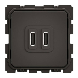 Prise double Céliane Legrand pour chargeur USB - Type C - 20W - Power Delivery 3.0
