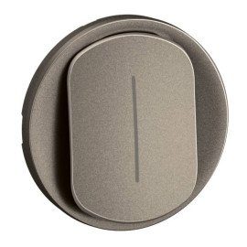 Enjoliveur Céliane pour interrupteur ou va-et-vient témoin Legrand - Titanium