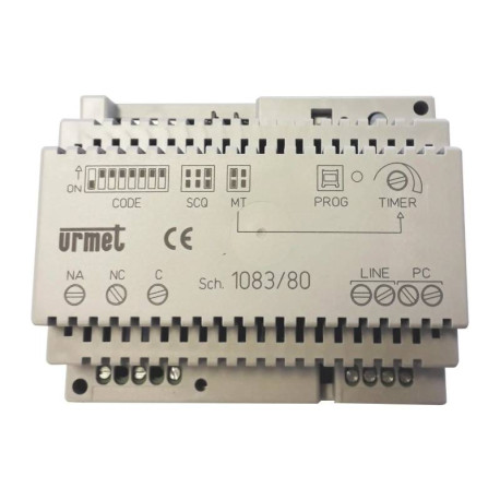 Relais de commande auxiliaire 1RT Urmet - Décodeur 2Voice - 250Vca - 5A