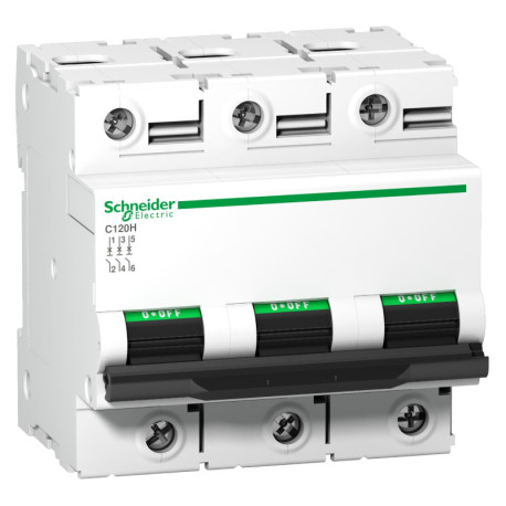Disjoncteur Acti9 C120H Schneider Electric - 3P - 80 A - Courbe B