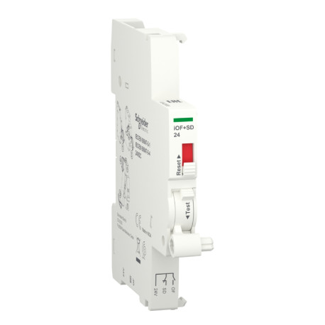 Contact auxiliaire iOF+SD24 Acti9 Schneider Electric - Commande signalisation par le bas pour Smartlink
