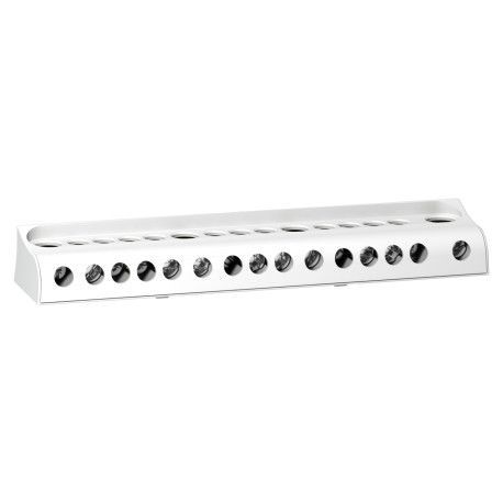Barrette de neutre Linergy DS Schneider Electric - 125A - 15 trous - Pour répartiteur à vis