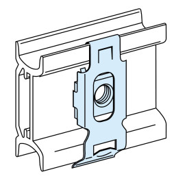 Lot de 20 écrous clipsables sur rail DIN PrismaSeT G Active Schneider Electric - M6