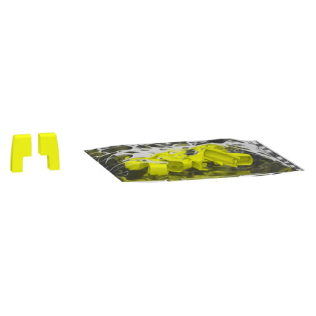 Lot de 10 flasques latérales pour peigne 1P Linergy FH Schneider Electric - Jaune