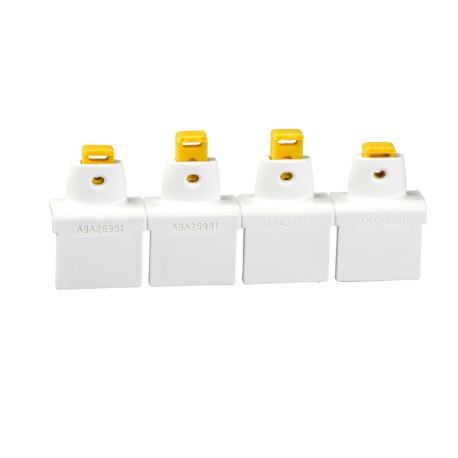 Lot de 20 cache-vis pour disjoncteurs iC60 iID Schneider Electric - 4P - Blanc