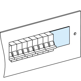 Lot de 4 obturateurs pour appareil modulaire PrismaSeT G Active Schneider Electric - Sécable - 46x90mm - Blanc