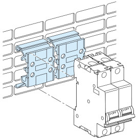 Lot de 5 réhausses Pratic pour rail et platine perforée PrismaSeT G Active Schneider Electric - A clipser